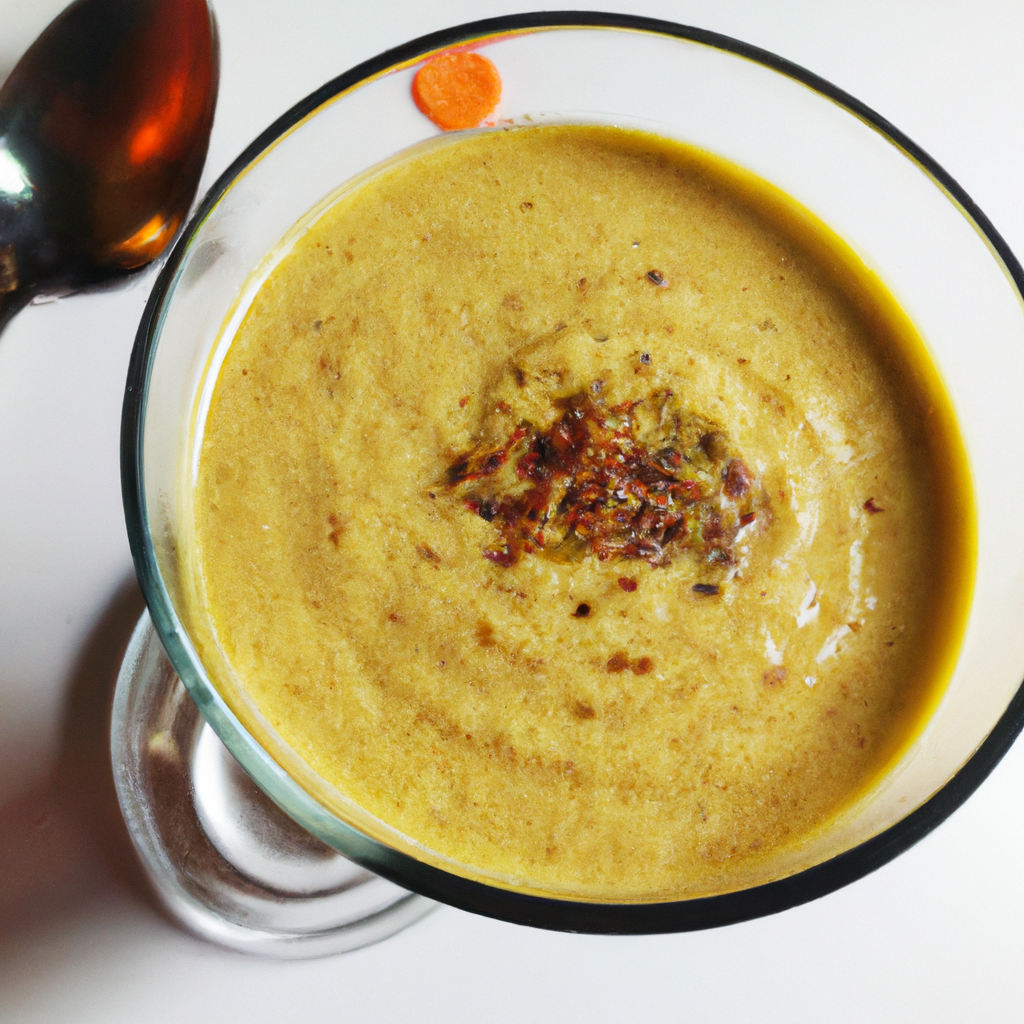 Soupe de lentilles au curry et à la noix de coco