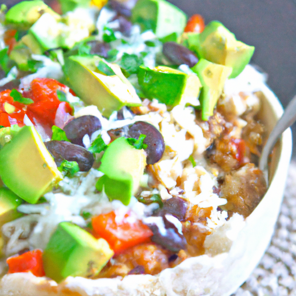 Easy  Cauliflower Rice Burrito Bowl